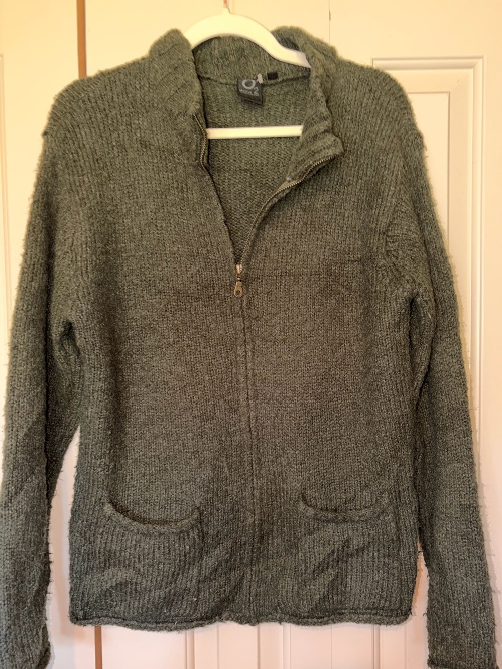 VINTAGE O2 ALWAYS WOOL BLEND ZIP UP M - Picture 2 of 4
